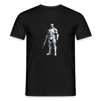 Soldat - Low Poly Army Design - Männer T-Shirt - Schwarz - Vorne - AI Model Male 178 light (178cm)