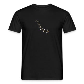 Bees Design - T-shirt homme - noir - Devant - AI Model Male 178 light (178cm)