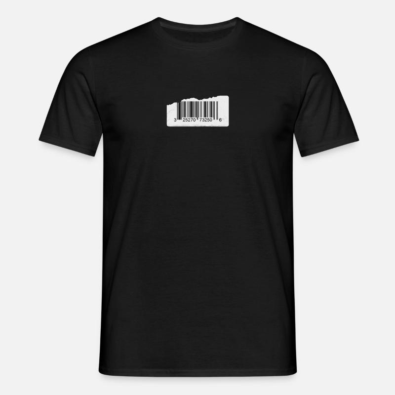 Barcode. - Männer T-Shirt - Schwarz
