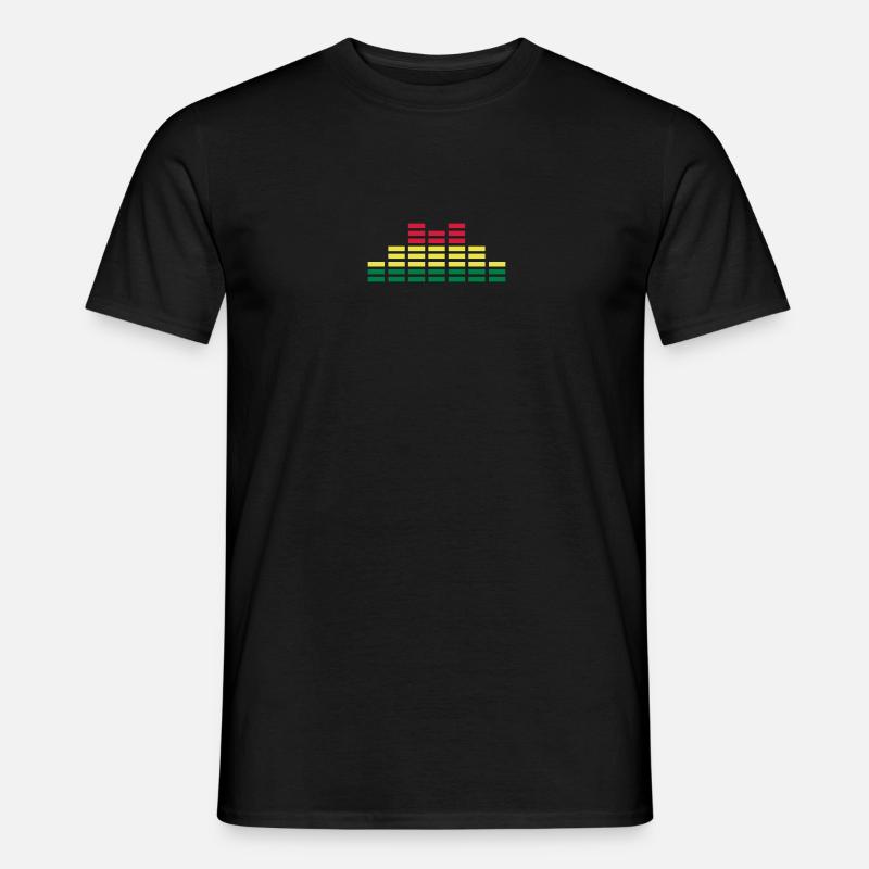 Musik Equalizer Audio Sound DJ - Männer T-Shirt - Schwarz