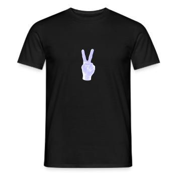 neon peace - Männer T-Shirt - Schwarz - Vorne - AI Model Male 178 light (178cm)