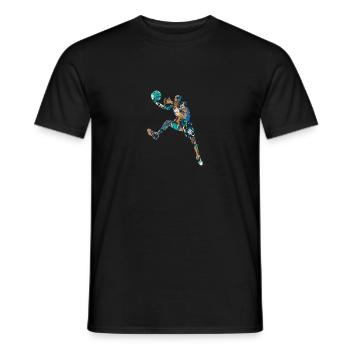 Basket-ball - T-shirt homme - noir - Devant - AI Model Male 178 light (178cm)