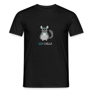 Gin Chilla Gin Spruch Geschenkidee Gin Tee Tonic - Männer T-Shirt - Schwarz - Vorne - AI Model Male 178 light (178cm)