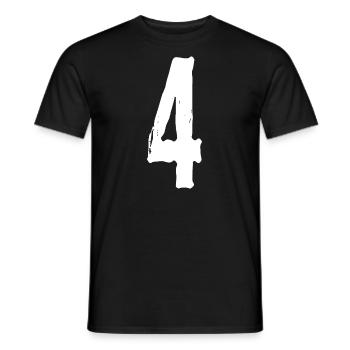 Numéro 4! Fétiche ! - T-shirt homme - noir - Devant - AI Model Male 178 light (178cm)
