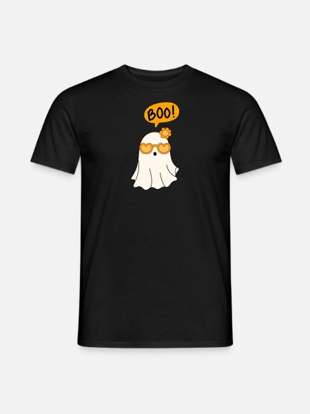 Halloween Ghost Boo - Men's T-Shirt - black