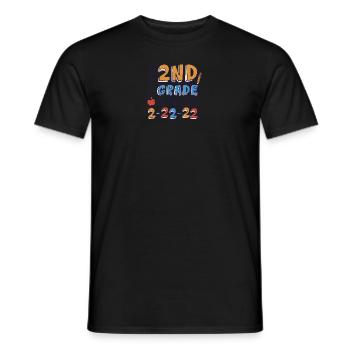 Teaching 2nd grade on twosday Teaching 2nd grade o - Männer T-Shirt - Schwarz - Vorne - AI Model Male 178 light (178cm)