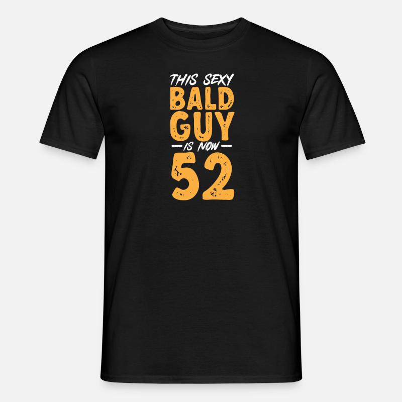 Glatze Kahlköpfigkeit Bart Glatzkopf - Männer T-Shirt - Schwarz