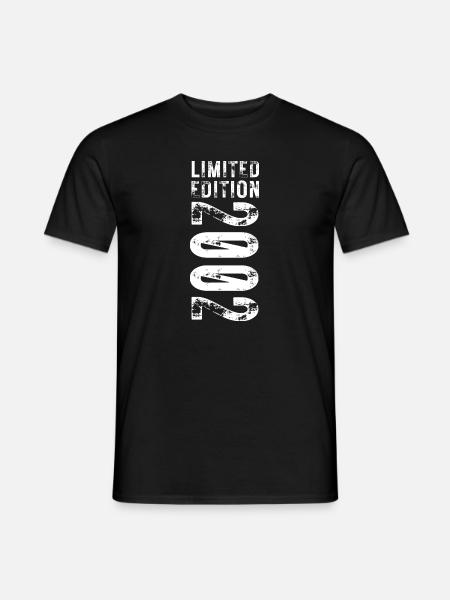 limited edition 2002 20th birthday - Men's T-Shirt - black