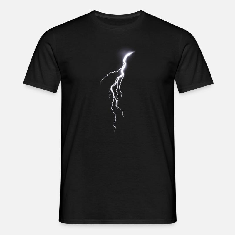 Lightning Bolt Blitz - Männer T-Shirt - Schwarz