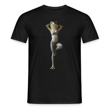 Frosch - Männer T-Shirt - Schwarz - Vorne - AI Model Male 178 light (178cm)