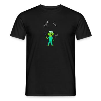 OP Nurse Frog - Men's T-Shirt - black - Front - AI Model Male 178 light (178cm)