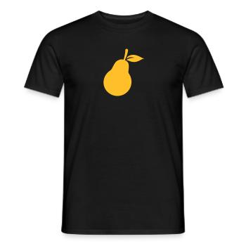 Poire - T-shirt homme - noir - Devant - AI Model Male 178 light (178cm)