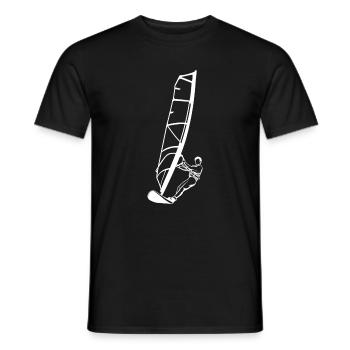 Garçon de planche à voile - T-shirt homme - noir - Devant - AI Model Male 178 light (178cm)