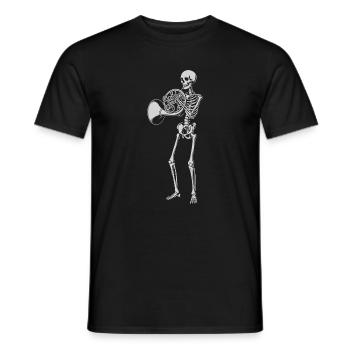 Sérénade en laiton squelette - T-shirt homme - noir - Devant - AI Model Male 178 light (178cm)