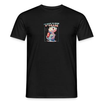 Rawr T Rex Dinosaur Kids - I'm Ready To Crush 4th - Men's T-Shirt - black - Front - AI Model Male 178 light (178cm)