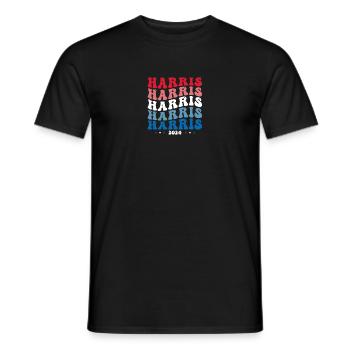 Kamala Harris 2024 For President Campaign Cute - Men's T-Shirt - black - Front - AI Model Male 178 light (178cm)