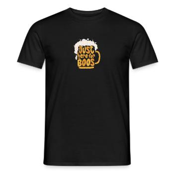 Je suis juste là pour les huées Tenues d’Halloween - T-shirt homme - noir - Devant - AI Model Male 178 light (178cm)