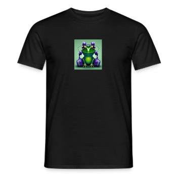 Frosch - Männer T-Shirt - Schwarz - Vorne - AI Model Male 178 light (178cm)
