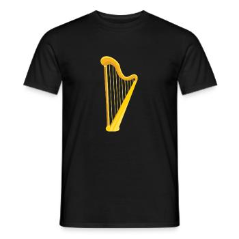 Harpe - T-shirt homme - noir - Devant - AI Model Male 178 light (178cm)