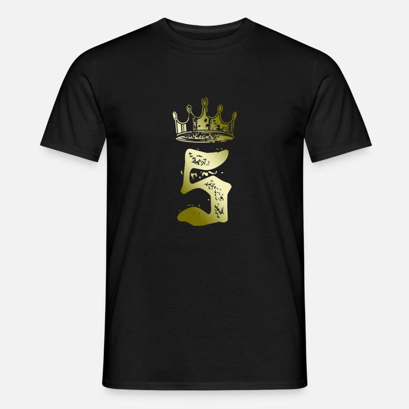 5 Number crown - Men's T-Shirt - black