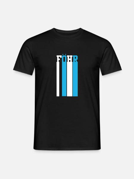 Nordsee Föhr - Männer T-Shirt - Schwarz