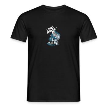Doing Dad Shit Funny Skeleton Fathers Day - Men's T-Shirt - black - Front - AI Model Male 178 light (178cm)