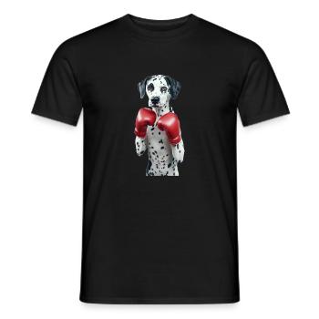 Dalmatiner - Männer T-Shirt - Schwarz - Vorne - AI Model Male 178 light (178cm)