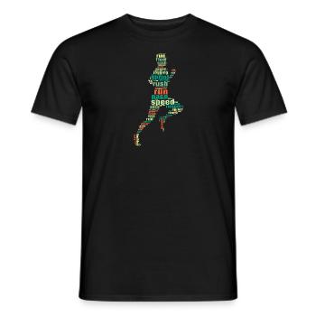 Running Rush run Pace Speed Marathon Runner cadeaux - T-shirt homme - noir - Devant - AI Model Male 178 light (178cm)