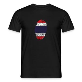 Empreintes digitales - Thaïlande - T-shirt homme - noir - Devant - AI Model Male 178 light (178cm)