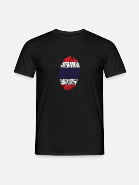 Fingerprint - Thailand - Men's T-Shirt - black