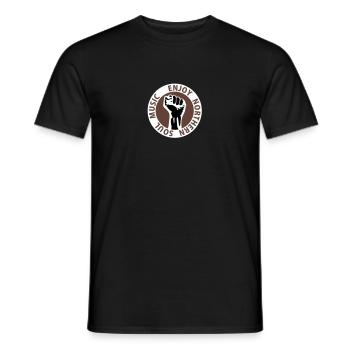 3 colors - Enjoy Northern Soul Music - nighter - Männer T-Shirt - Schwarz - Vorne - AI Model Male 178 light (178cm)