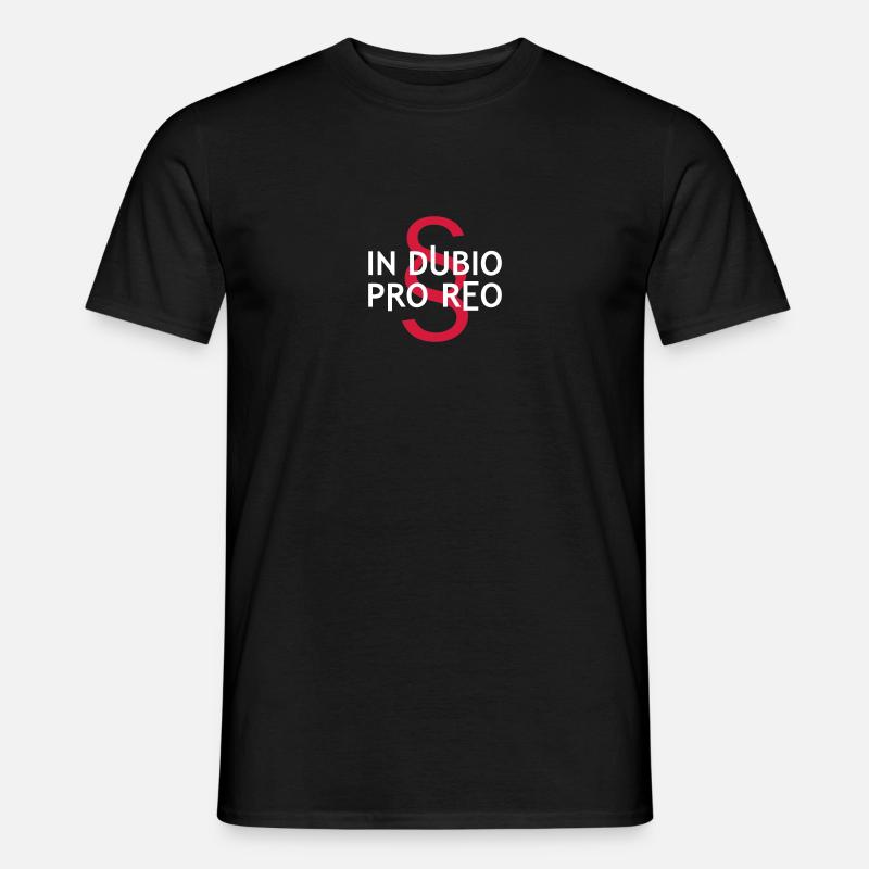 in dubio pro reo - Männer T-Shirt - Schwarz