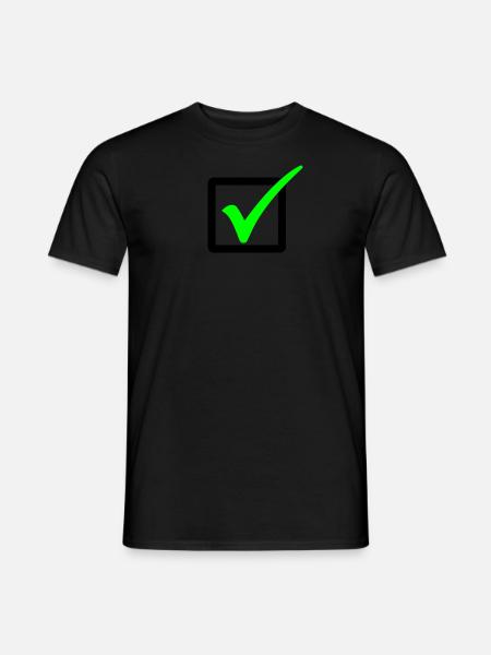 Décroché / une agrafe / correct 2c - T-shirt homme - noir