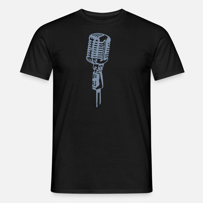 Retro Mikrofon - Männer T-Shirt - undefined