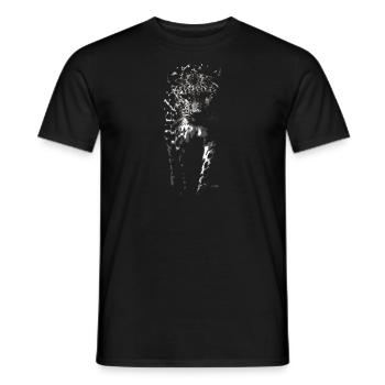 Snow leopard - Men's T-Shirt - black - Front - AI Model Male 178 light (178cm)