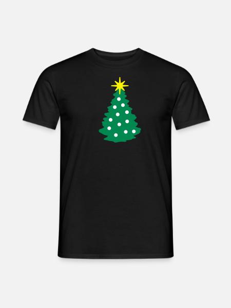 Christmas Tree - Men's T-Shirt - black