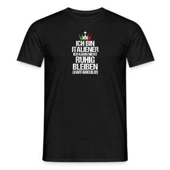 Italy Italian Vaffanculo - Men's T-Shirt - black - Front - AI Model Male 178 light (178cm)
