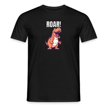 Chemise T-rex rugissante - T-shirt homme - noir - Devant - AI Model Male 178 light (178cm)