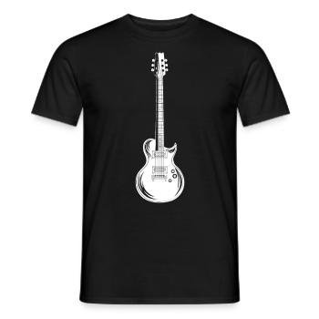 Electric Guitar Guitarist Guitar Design Guitar Playing - Men's T-Shirt - black - Front - AI Model Male 178 light (178cm)