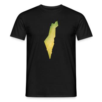 Israel - Männer T-Shirt - Schwarz - Vorne - AI Model Male 178 light (178cm)