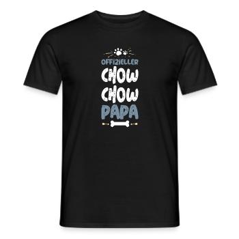 Offizieller Chow Chow Papa - Männer T-Shirt - Schwarz - Vorne - AI Model Male 178 light (178cm)