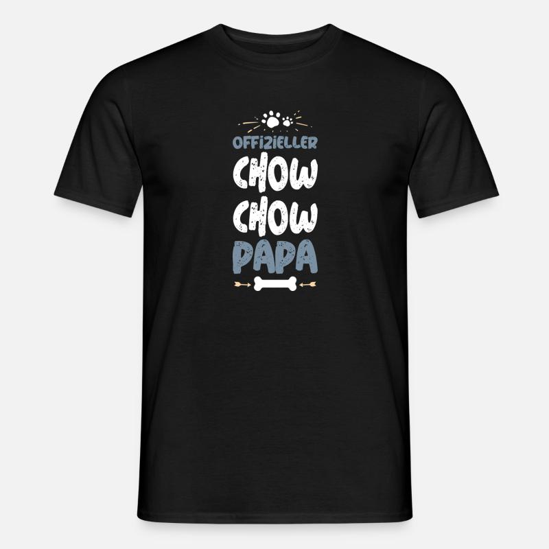 Offizieller Chow Chow Papa - Männer T-Shirt - Schwarz