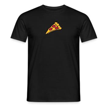 conception Pizza salami fromage - T-shirt homme - noir - Devant - AI Model Male 178 light (178cm)