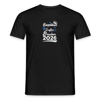 Einzelkind Großer Bruder 2026 Krone - Männer T-Shirt - Schwarz - Vorne - AI Model Male 178 light (178cm)