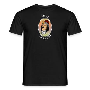 Balkan Rumänien Vlad Tepes Impaler Vampir - Männer T-Shirt - Schwarz - Vorne - AI Model Male 178 light (178cm)