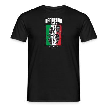 Italien Sardinien Insel Sardegna Urlaub Meer - Männer T-Shirt - Schwarz - Vorne - AI Model Male 178 light (178cm)