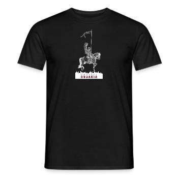 Polen Flagge Polska Husaria Husaren Kavallerie - Männer T-Shirt - Schwarz - Vorne - AI Model Male 178 light (178cm)
