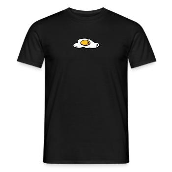 Un œuf frit - T-shirt homme - noir - Devant - AI Model Male 178 light (178cm)