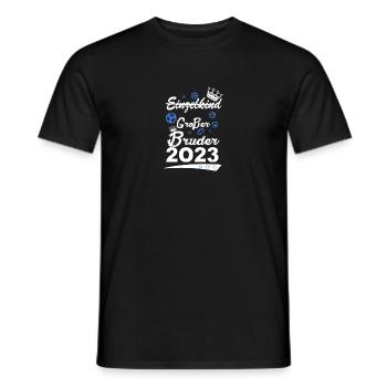 Großer Bruder 2023 Einzelkind - Männer T-Shirt - Schwarz - Vorne - AI Model Male 178 light (178cm)