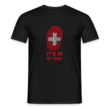 Switzerland it's in my DNA - Men's T-Shirt - black - Front - AI Model Male 178 light (178cm)